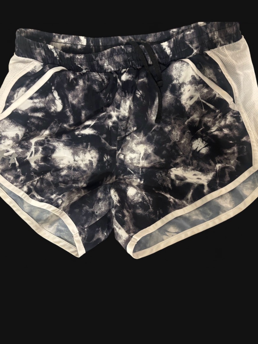 Under Armour Black & White Tie-Dye Athletic Lounge Shorts